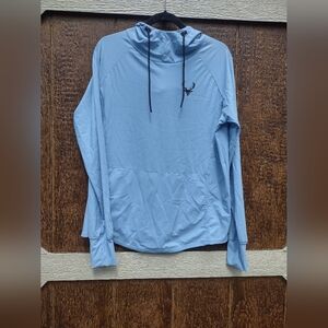 Bucked Up Athletic Hoodie Sky Blue Mens Small